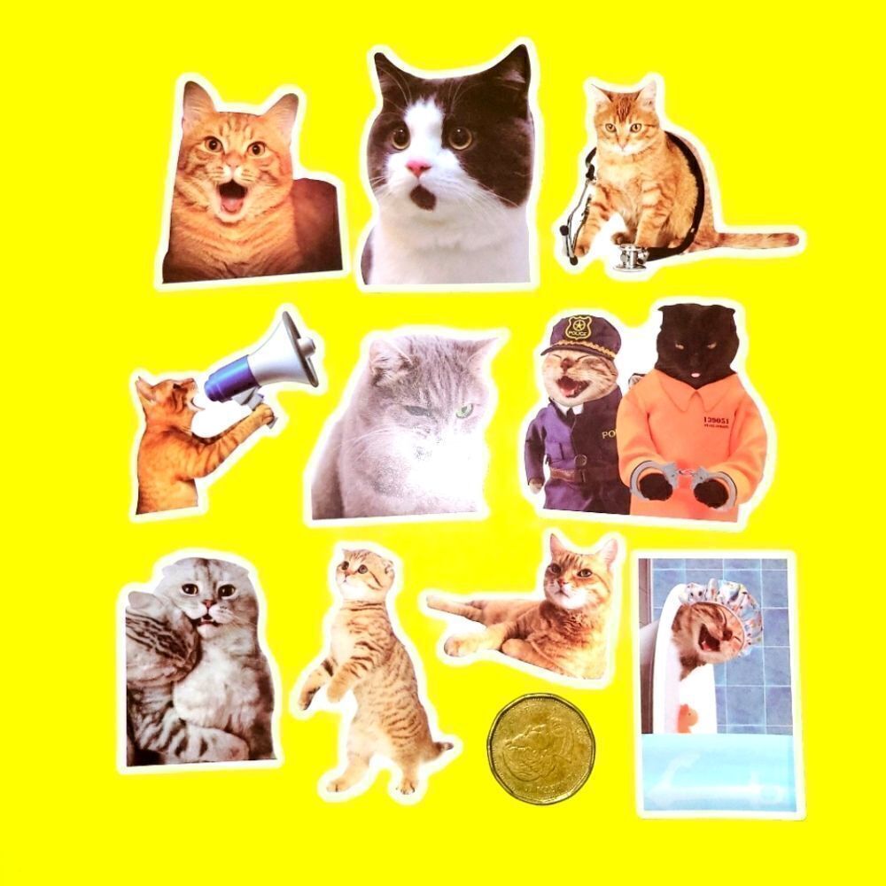 3/$20 brand new 10x waterproof funny stickers